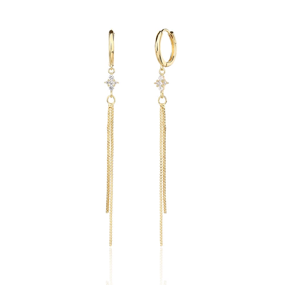 עגילי שרשרת חישוק