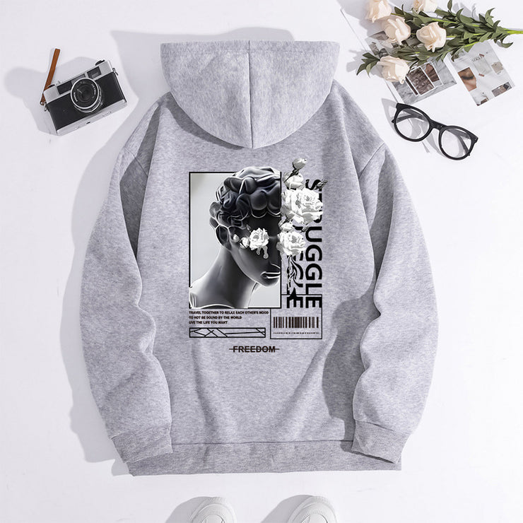 Printed Fleece Hoodie