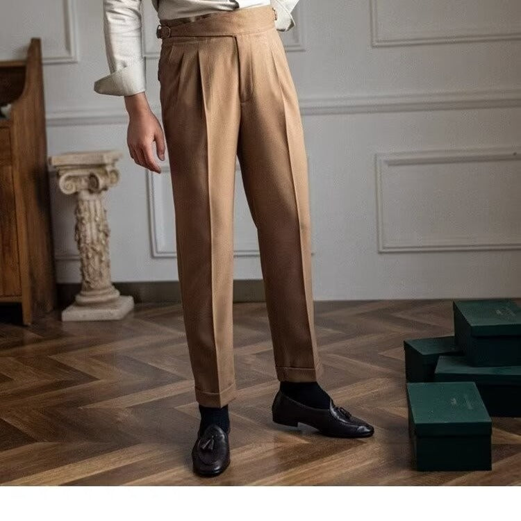 High-Waisted Suit Pants