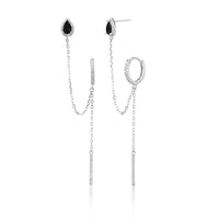 עגילי טיפות השרשרת