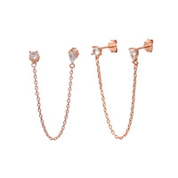 עגילי לינק כפול