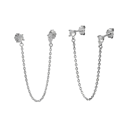 עגילי לינק כפול