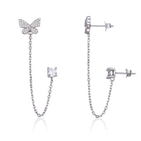 עגילי חיבור פרפר