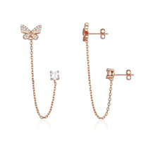 עגילי חיבור פרפר