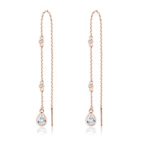 עגילי שרשרת נופלים