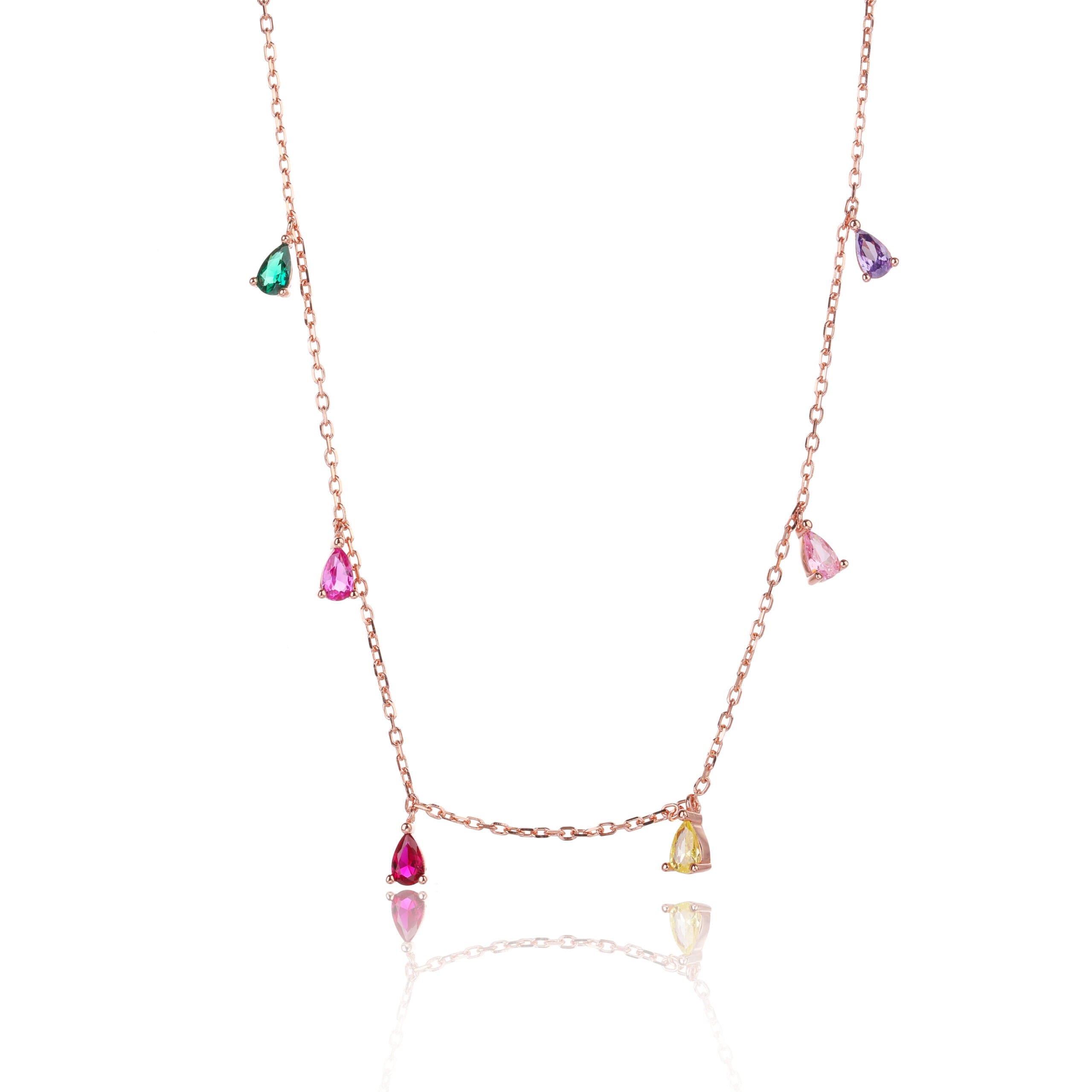 שרשרת טיפות צבעוניות