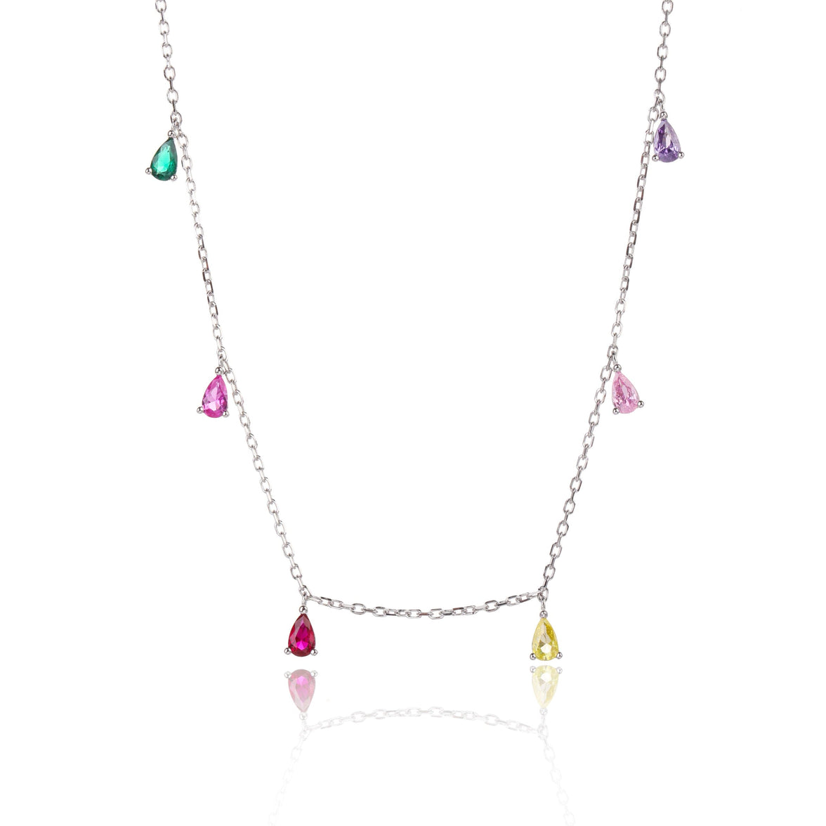 שרשרת טיפות צבעוניות