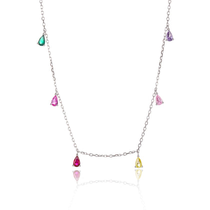 שרשרת טיפות צבעוניות