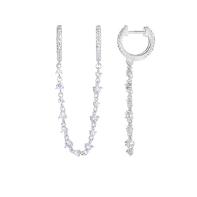 עגילי דאבל שרשרת