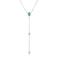 שרשרת עניבה משובצת