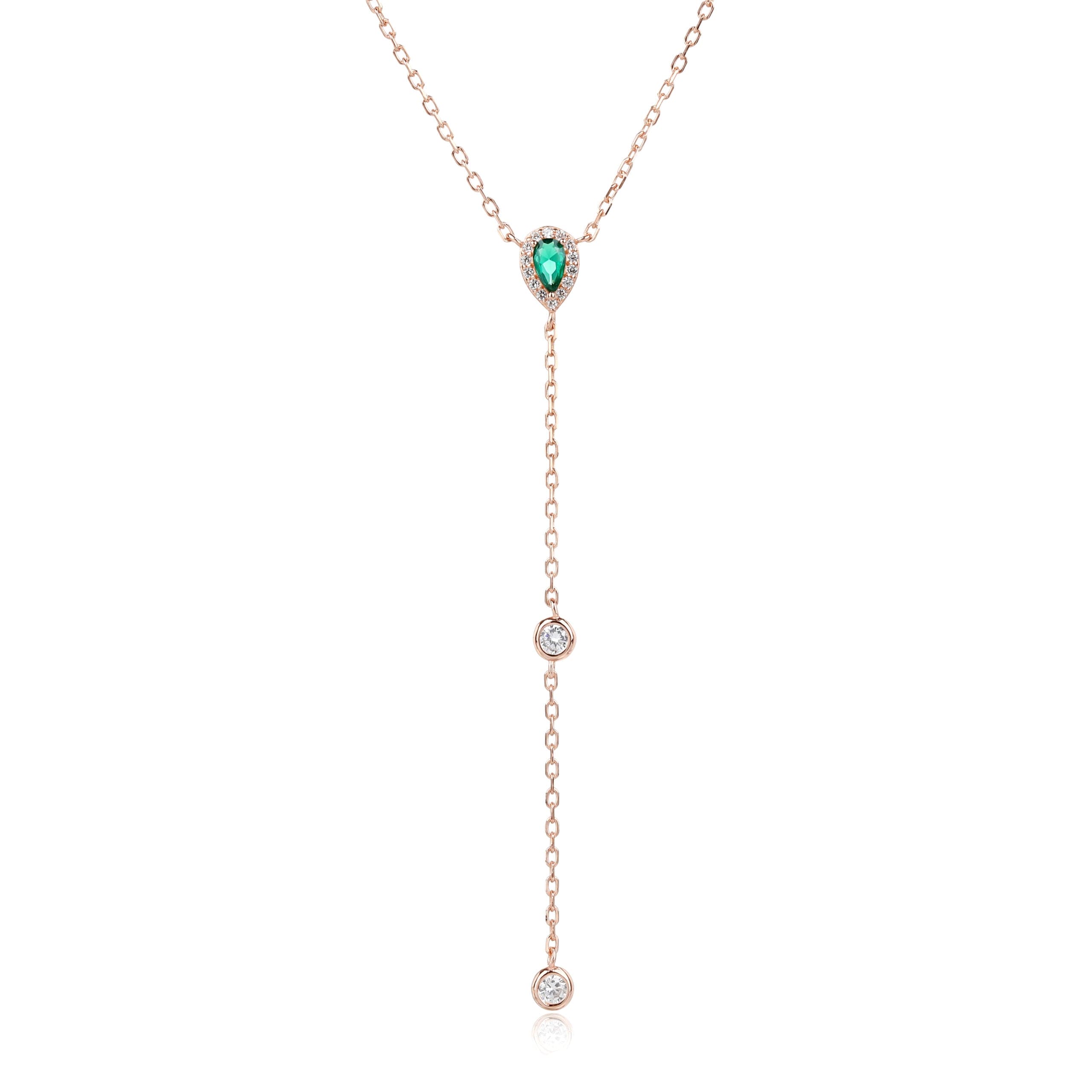 שרשרת עניבה משובצת