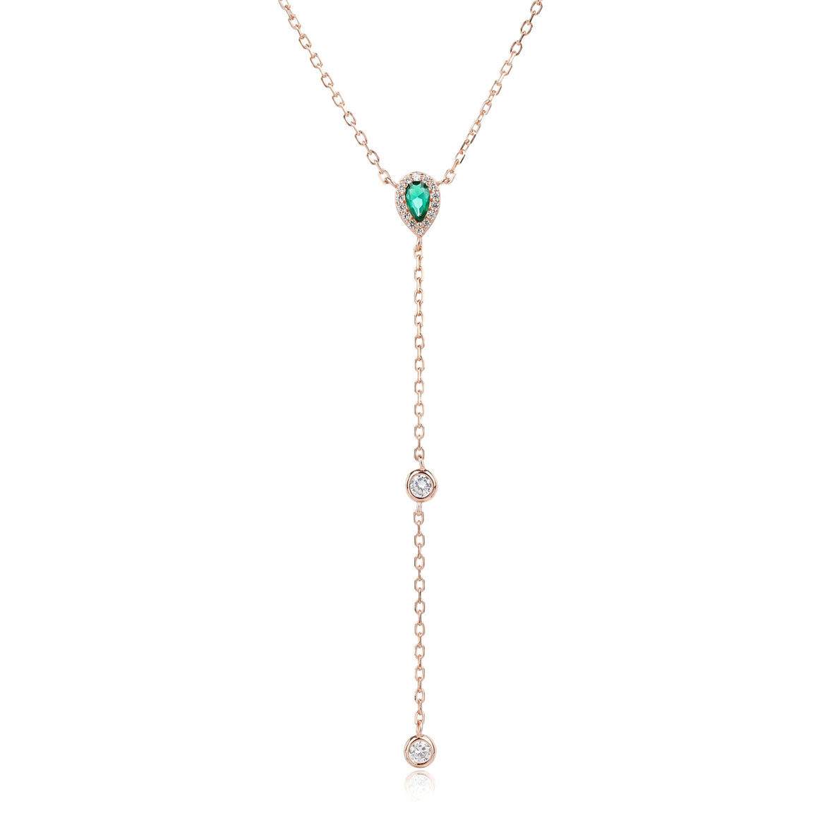 שרשרת עניבה משובצת