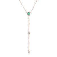 שרשרת עניבה משובצת