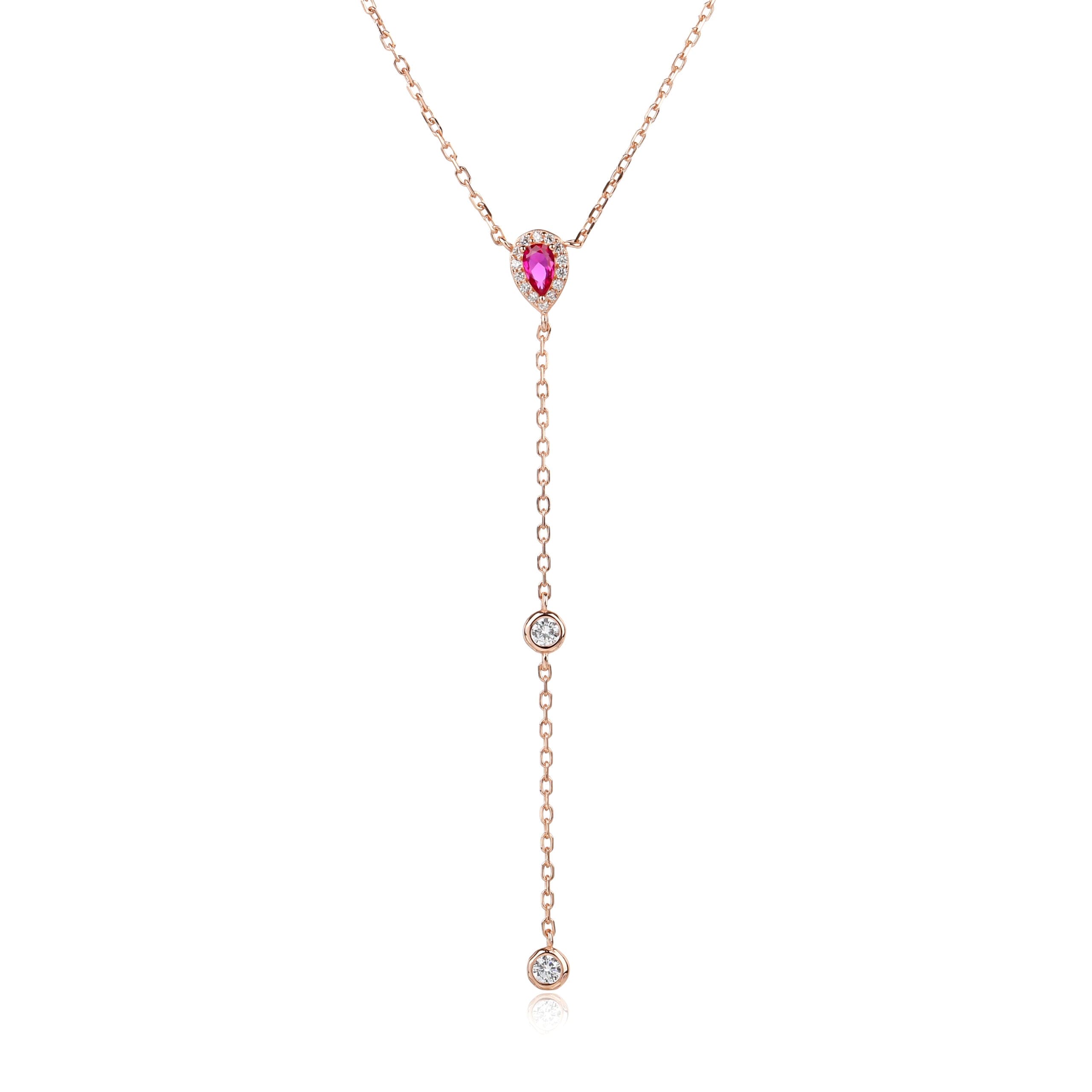 שרשרת עניבה משובצת