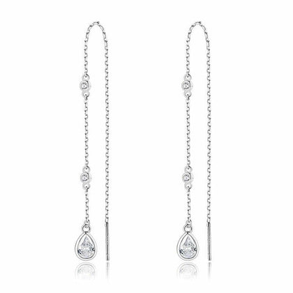 עגילי שרשרת נופלים