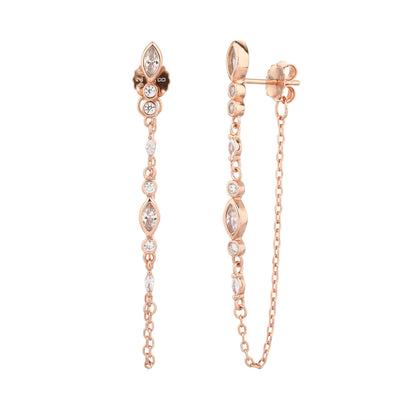 עגילי חישוק נופלים