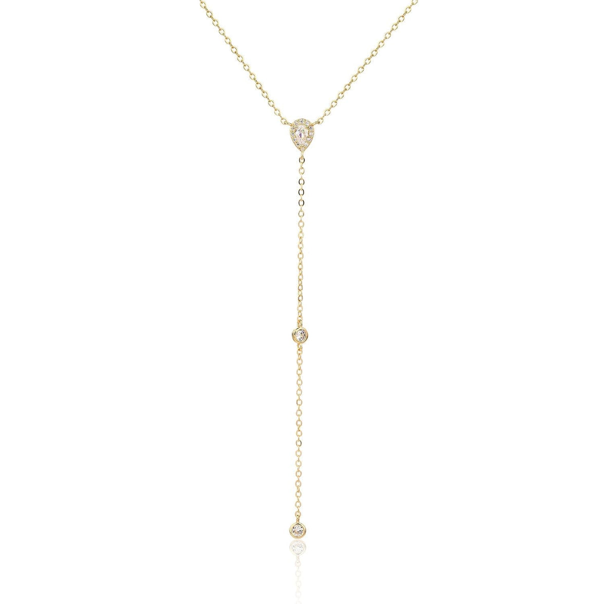 שרשרת עניבה משובצת