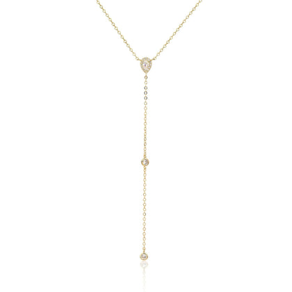 שרשרת עניבה משובצת