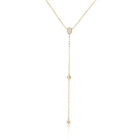 שרשרת עניבה משובצת