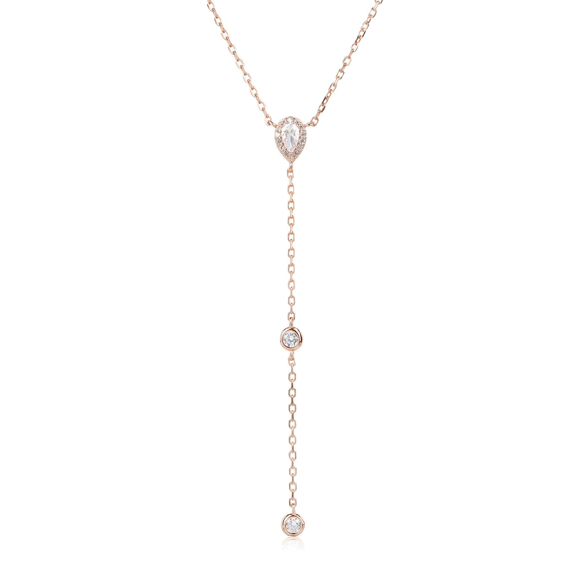 שרשרת עניבה משובצת