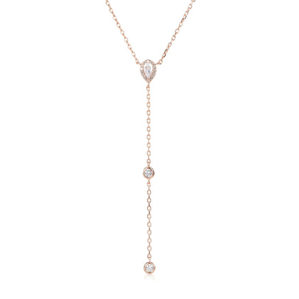 שרשרת עניבה משובצת