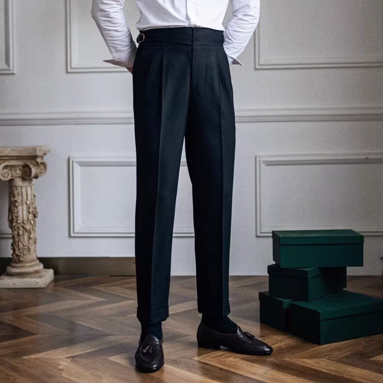 High-Waisted Suit Pants