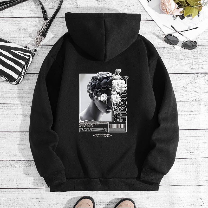 Printed Fleece Hoodie