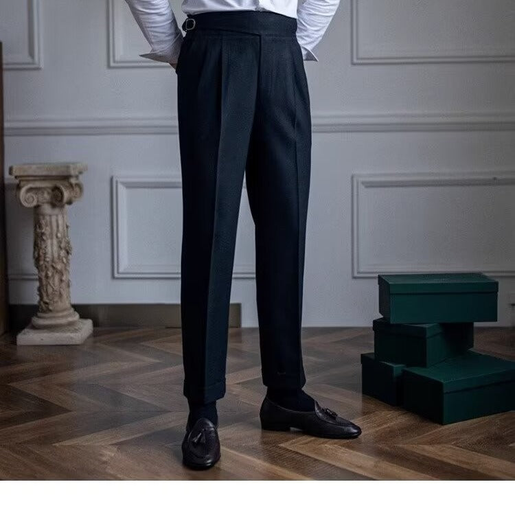 High-Waisted Suit Pants